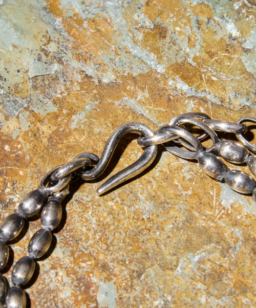 HARIM(ハリム)の「HARIM ハリム / NARROW OVAL BOWL CHAIN W-BRACELET シルバー925ナローオーバルダブルボールチェーンブレスレット / HRC022W BC(ブレスレット・メンズ・シルバー・FREE)」の8枚目の写真