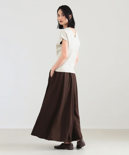 Demi-Luxe BEAMS（デミルクス ビームス）の「【12/4値下げ】2WAY フレンチ カーディガン プルオーバー［手洗い可］（カーディガン/ボレロ・レディース・ブラック/ダークグリーン/ホワイト系その他・ONE SIZE）」の6枚目の写真