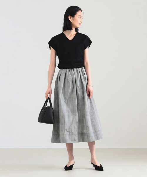 Demi-Luxe BEAMS（デミルクス ビームス）の「【12/4値下げ】2WAY フレンチ カーディガン プルオーバー［手洗い可］（カーディガン/ボレロ・レディース・ブラック/ダークグリーン/ホワイト系その他・ONE SIZE）」の10枚目の写真