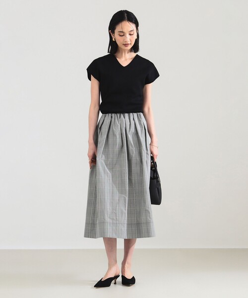 Demi-Luxe BEAMS（デミルクス ビームス）の「【12/4値下げ】2WAY フレンチ カーディガン プルオーバー［手洗い可］（カーディガン/ボレロ・レディース・ブラック/ダークグリーン/ホワイト系その他・ONE SIZE）」の11枚目の写真