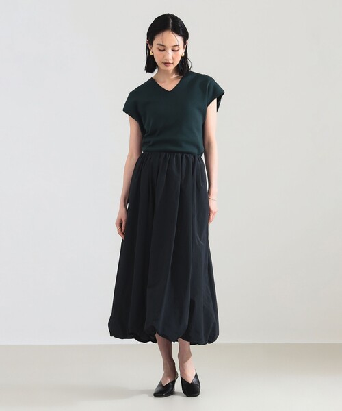 Demi-Luxe BEAMS（デミルクス ビームス）の「【12/4値下げ】2WAY フレンチ カーディガン プルオーバー［手洗い可］（カーディガン/ボレロ・レディース・ブラック/ダークグリーン/ホワイト系その他・ONE SIZE）」の18枚目の写真