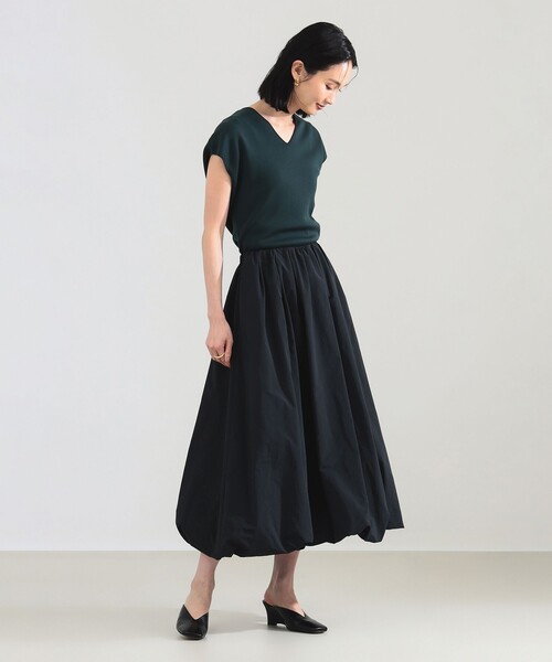 Demi-Luxe BEAMS（デミルクス ビームス）の「【12/4値下げ】2WAY フレンチ カーディガン プルオーバー［手洗い可］（カーディガン/ボレロ・レディース・ブラック/ダークグリーン/ホワイト系その他・ONE SIZE）」の19枚目の写真