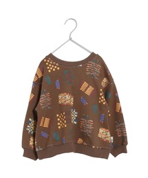 MAKE YOUR DAY | ゼンブがオモテ パッチワーク総柄トレーナー■80~140cm(スウェット)