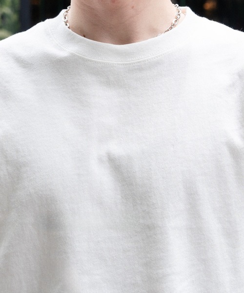 kutir（クティール）の「SOLID CROPPED TSHIRT／無地クロップドTシャツ（Tシャツ/カットソー・メンズ・ネイビー/ブラック系/杢グレー/ブラック/オフホワイト/ボルドー/ブラウン/カーキ・MEDIUM/LARGE/X-LARGE/SMALL）」の18枚目の写真