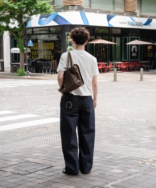 kutir（クティール）の「SOLID CROPPED TSHIRT／無地クロップドTシャツ（Tシャツ/カットソー・メンズ・ネイビー/ブラック系/杢グレー/ブラック/オフホワイト/ボルドー/ブラウン/カーキ・MEDIUM/LARGE/X-LARGE/SMALL）」の17枚目の写真