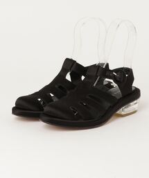 Simone Rocha シモーネロシャ　パール付き黒フラットサンダル Simone Rocha(シモーンロシャ) サンダル・ミュール(レディース