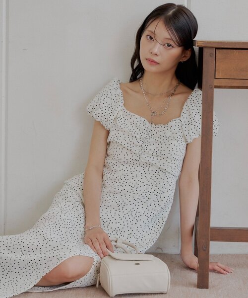 大きいサイズ　TOCCA ドット ワンピース パフスリーブ　サイズ6 楽天市場】ドット ワンピース ノースリーブ 大きいサイズ ロング