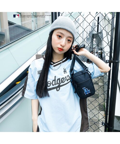 algy（アルジー）の「MLBスクエアミニショルダーBAG（ショルダーバッグ・キッズ・ブラック/ブラウン/ベージュ・FREE）」の9枚目の写真
