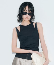 THINGS THAT MATTER | SHEER RIB CAMISOLE & RIB TANKTOPS SET / シアーリブキャミソール&リブタンクトップセット(タンクトップ)