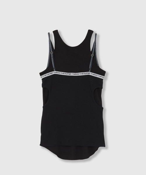 タンクトップ ノースリーブ SHEER RIB CAMISOLE ＆ RIB TANKTOPS SET / シアーリブキャミソール＆リブタンクトップセ SHEER RIB CAMISOLE & RIB TANKTOPS SET / シアーリブ