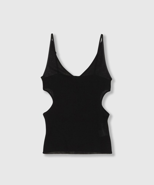 タンクトップ ノースリーブ SHEER RIB CAMISOLE ＆ RIB TANKTOPS SET / シアーリブキャミソール＆リブタンクトップセ SHEER RIB CAMISOLE & RIB TANKTOPS SET / シアーリブ