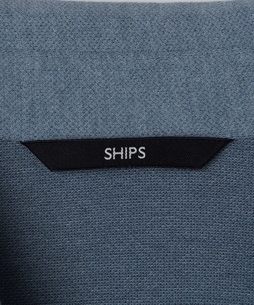SHIPS（シップス）の「SHIPS:〈遮熱/接触冷感/吸水速乾/紫外線カット〉セミワイド カノコ ショートスリーブ シャツ（シャツ/ブラウス・メンズ・ブルー/ライトグレー/ネイビー・SMALL/MEDIUM/LARGE/X-LARGE）」の9枚目の写真