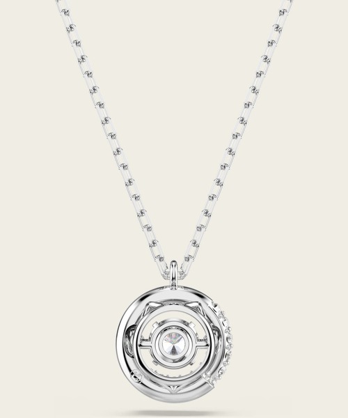 SWAROVSKI（スワロフスキー）の「【公式】【スワロフスキー】Dextera ペンダント, ラウンドカット, ホワイト, ロジウム・プレーティング（ネックレス・レディース・ホワイト・ONESIZE）」の6枚目の写真