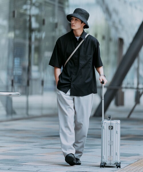 green label relaxing(グリーンレーベルリラクシング)の「DotAir ボックス レギュラーカラー シャツ(シャツ/ブラウス・メンズ・ライトグレー/ダークブラウン/ブラック・M/L/XL/S)」の5枚目の写真