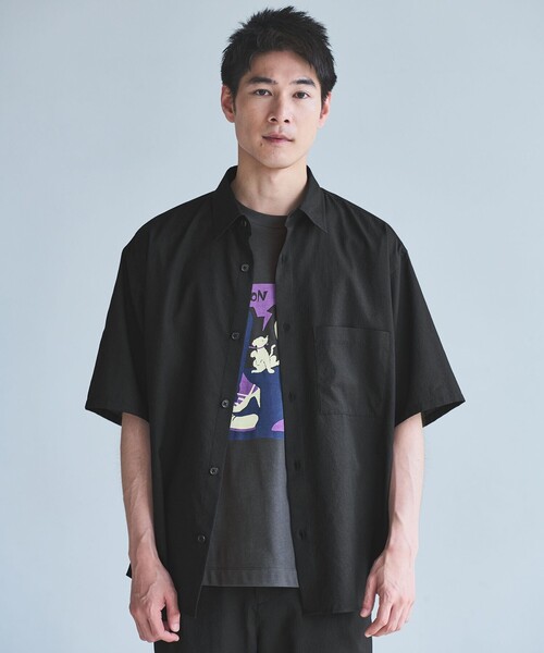 green label relaxing(グリーンレーベルリラクシング)の「DotAir ボックス レギュラーカラー シャツ(シャツ/ブラウス・メンズ・ライトグレー/ダークブラウン/ブラック・M/L/XL/S)」の11枚目の写真