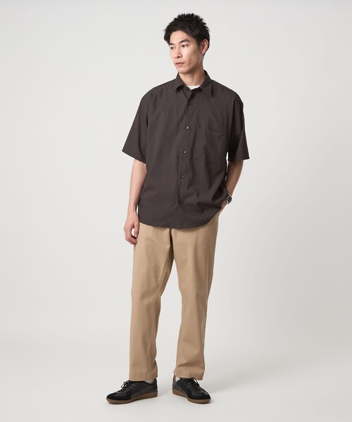green label relaxing(グリーンレーベルリラクシング)の「DotAir ボックス レギュラーカラー シャツ(シャツ/ブラウス・メンズ・ライトグレー/ダークブラウン/ブラック・M/L/XL/S)」の14枚目の写真