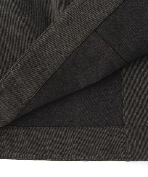 MHL.（エムエイチエル）の「FADED COTTON DRILL（スカート・レディース・チャコール・1/2/3）」の4枚目の写真