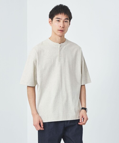 新品未使用 FEAROFGODZEGNA ヘンリーTシャツ セール】【Champion】ヘンリーネックカノコTシャツ（Tシャツ