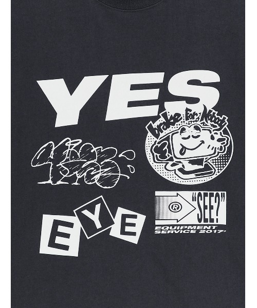 【YESEYESEE】★Y.E.S モニター L/S Tシャツ★ セール】Y.E.S Monitor L/S（Tシャツ/カットソー）｜YESEYESEE