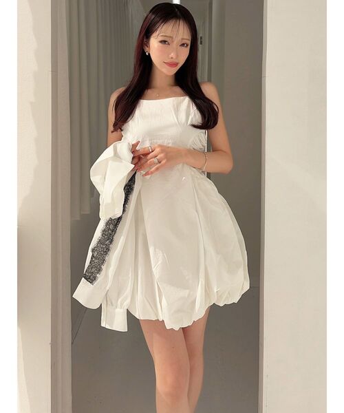 RESEXXY（リゼクシー）の「レースポイントコンビワンピース（ワンピース・レディース・チャコールグレー/ブラック/ホワイト・FREE）」の14枚目の写真