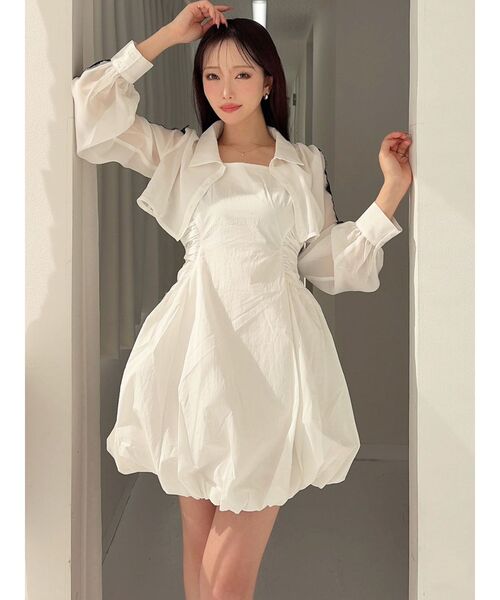 RESEXXY（リゼクシー）の「レースポイントコンビワンピース（ワンピース・レディース・チャコールグレー/ブラック/ホワイト・FREE）」の17枚目の写真