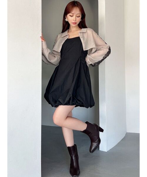 RESEXXY（リゼクシー）の「レースポイントコンビワンピース（ワンピース・レディース・チャコールグレー/ブラック/ホワイト・FREE）」の18枚目の写真