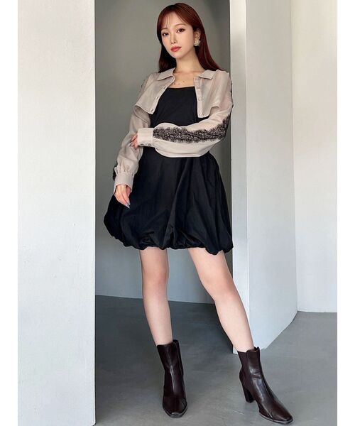 RESEXXY（リゼクシー）の「レースポイントコンビワンピース（ワンピース・レディース・チャコールグレー/ブラック/ホワイト・FREE）」の19枚目の写真