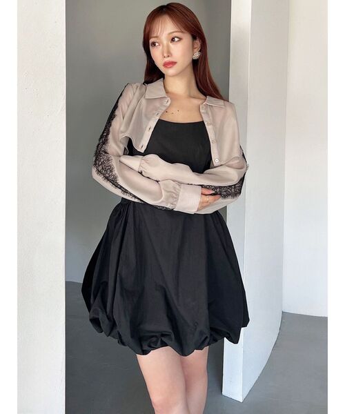 RESEXXY（リゼクシー）の「レースポイントコンビワンピース（ワンピース・レディース・チャコールグレー/ブラック/ホワイト・FREE）」の20枚目の写真