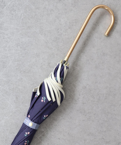 Three Four Time(スリーフォータイム)の「【Wpc.】WAVE CUT TINY FLOWER JUMP(長傘・レディース・ネイビー・FREE)」の2枚目の写真