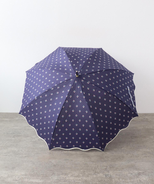 Three Four Time(スリーフォータイム)の「【Wpc.】WAVE CUT TINY FLOWER JUMP(長傘・レディース・ネイビー・FREE)」の3枚目の写真