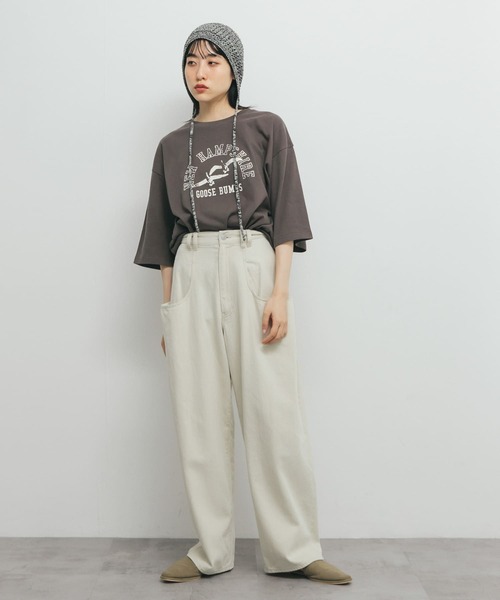 KBF（ケイビーエフ）の「ヴィンテージライクプリントTEE（Tシャツ/カットソー・レディース・オフホワイト/チャコールグレー・ONE）」の13枚目の写真