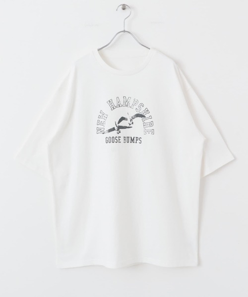 KBF（ケイビーエフ）の「ヴィンテージライクプリントTEE（Tシャツ/カットソー・レディース・オフホワイト/チャコールグレー・ONE）」の16枚目の写真
