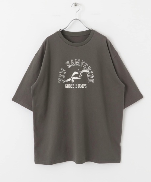 KBF（ケイビーエフ）の「ヴィンテージライクプリントTEE（Tシャツ/カットソー・レディース・オフホワイト/チャコールグレー・ONE）」の17枚目の写真