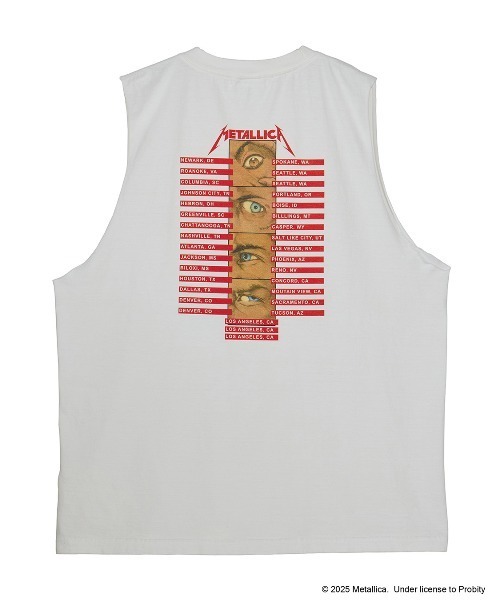 【Moco 】MEDI LLICA WHT NS TEE MEDI METALLICA WHT NS TEE（タンクトップ）｜Ameri（アメリ）の
