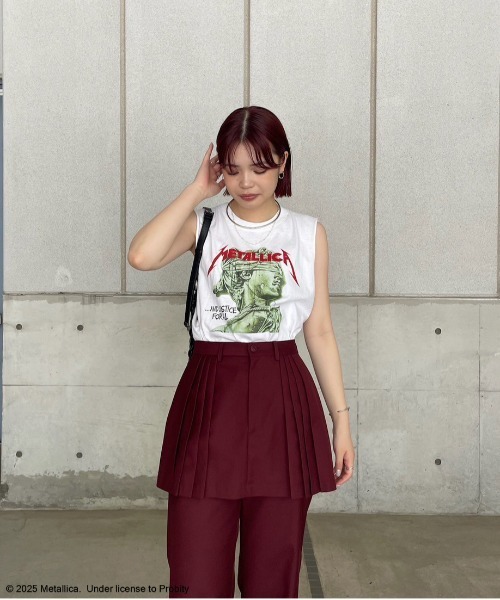 【Moco 】MEDI LLICA WHT NS TEE MEDI METALLICA WHT NS TEE（タンクトップ）｜Ameri（アメリ）の