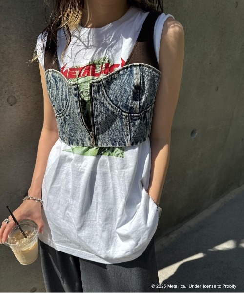 MEDI METALLICA WHT NS TEE（タンクトップ）｜Ameri（アメリ）の