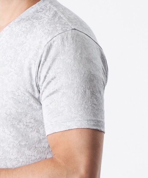 EPOCA UOMO（エポカウォモ）の「デジタルカモフラカットソー（Tシャツ/カットソー・メンズ・ライトグレー/ネイビー・46/48）」の4枚目の写真