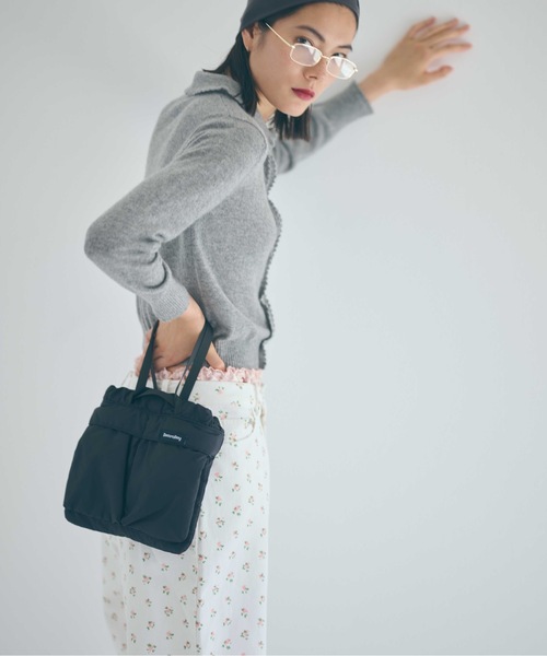 SEA(シー)の「Seavalley ナイロン2wayミニバッグ(ショルダーバッグ・レディース・ブラック/カーキ・ONE SIZE)」の1枚目の写真