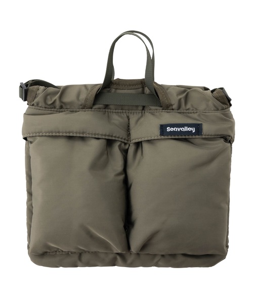 SEA(シー)の「Seavalley ナイロン2wayミニバッグ(ショルダーバッグ・レディース・ブラック/カーキ・ONE SIZE)」の15枚目の写真
