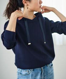 《WEB限定アイテム》パーカーライクデザイントップス