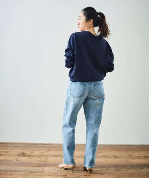 le.coeur blanc（ルクールブラン）の「《WEB限定アイテム》パーカーライクデザイントップス（パーカー・レディース・ネイビー/グレイッシュベージュ/アイボリー/ブラック/ブラウン・38）」の22枚目の写真