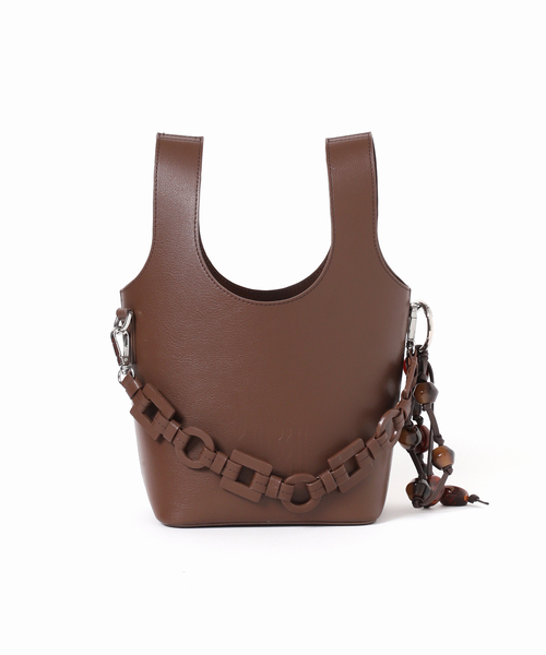 JOURNAL STANDARD(ジャーナルスタンダード)の「別注【VARNY】 JUBILEE BAG WITH CHARM(チャーム付)(ショルダーバッグ・レディース・ブラック/ブラウン・FREE)」の9枚目の写真