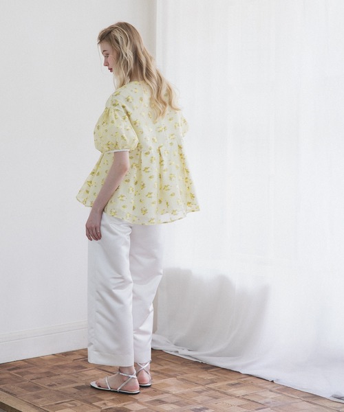 MERAKI（メラキ）の「フラワーボックスプリーツブラウス（シャツ/ブラウス・レディース・イエロー/ブルー/ピンク・FREE）」の10枚目の写真