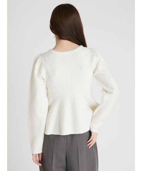 未使用　セルフォード　ペプラムガーディガン セール】ファーライクペプラムカーディガン（カーディガン/ボレロ