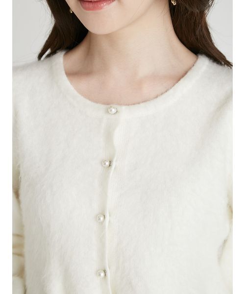 セール】ファーライクペプラムカーディガン（カーディガン/ボレロ