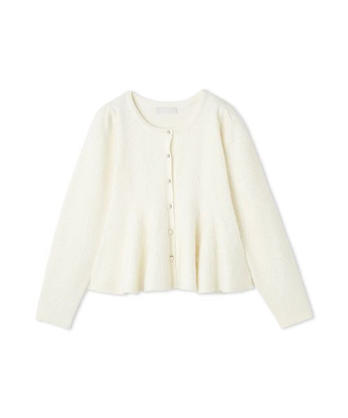 ファーライクペプラムカーディガン（カーディガン/ボレロ）｜CELFORD