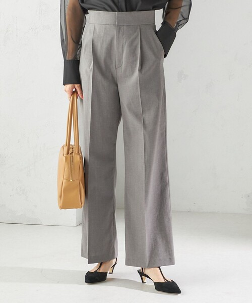 SHIPS（シップス）の「〈洗濯機可能〉マルチ ファンクション ワイド スラックス（スラックス・レディース・グレー/ブラック・34/36/38/40）」の11枚目の写真