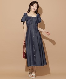 シャツワンピース オフショルダー ワンピース」に該当する