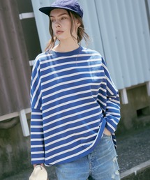 RNA-N | M2483 ヴィンテージコットンワイドルーズボーダープルオーバー(Tシャツ/カットソー)