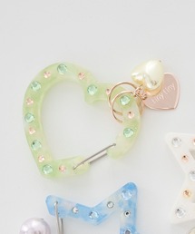 tiny tiny（ティニーティニー）の「ストーン付きカラビナ[tiny tiny(ティニーティニー)]（チャーム）」